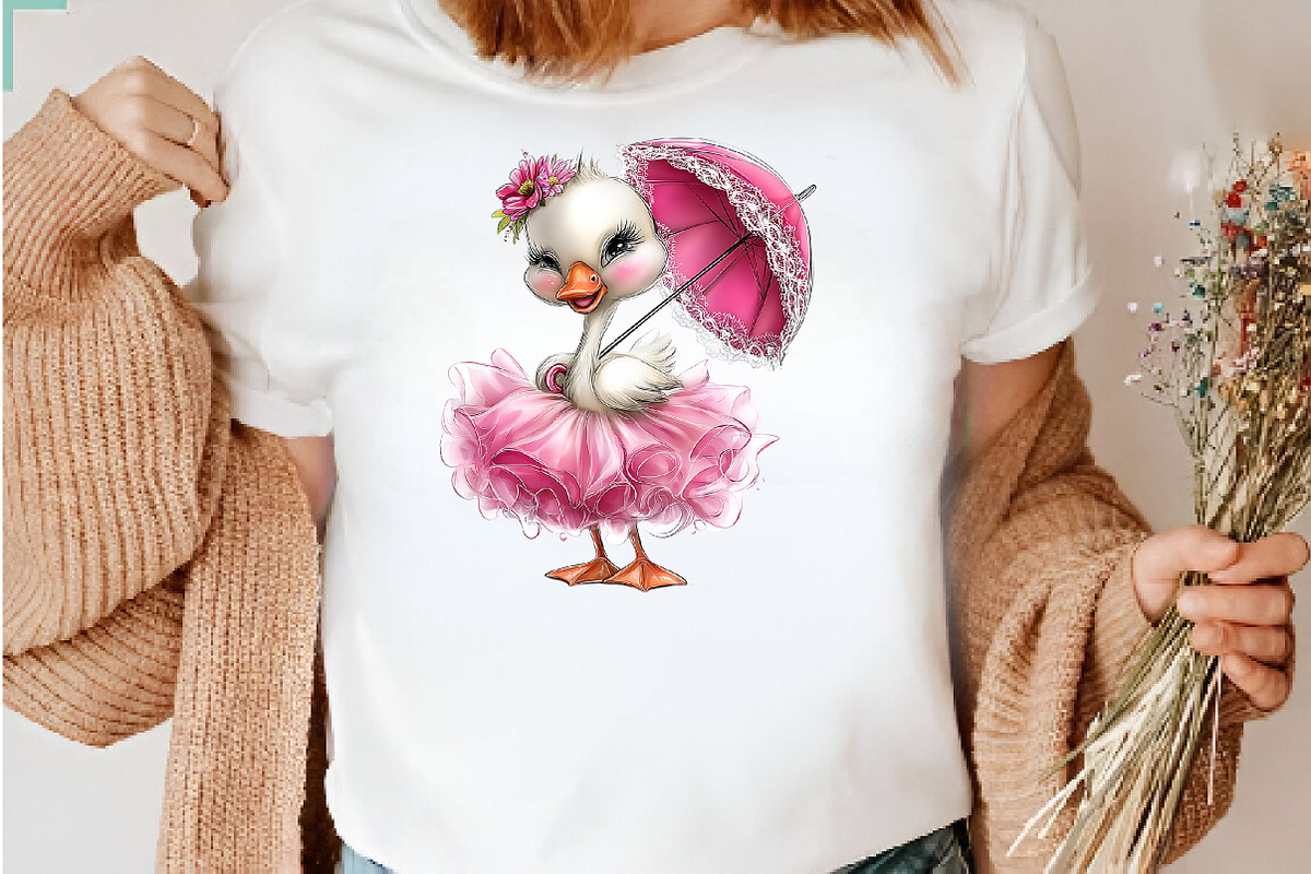 Coquette Goose Clipart PNG, a Seasonal Illustration by CreationArt (Photo 5 of 5)