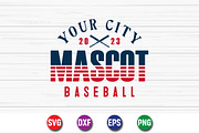 Your City Mascot Baseball SVG Design, an Object Graphic by SVGCuteShop (Thumbnail 1 of 3)