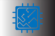 Microcircuit icon design template, a Solid Icon by Sumberpangan (Thumbnail 3 of 3)