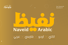 Naveid Latin & Arabic Font Black