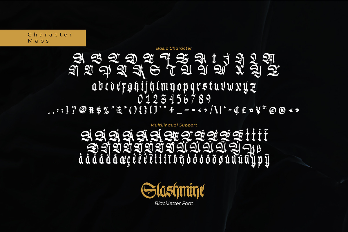 Slashmine, a Blackletter Font by Vintage Division (Photo 9 of 10)