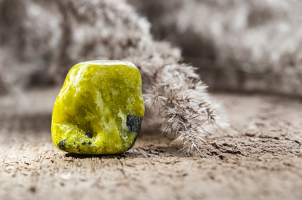Yellow Lizardite Mineral Rock, a Nature Photo by Andriana Syvanych