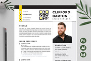 Clean Resume | Professional CV, a Resume Template by Attractive Resume (Thumbnail 1 of 3)