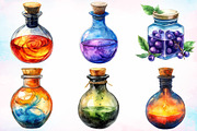 Watercolor Poison Clipart Bundle, an Illustration by Canvas Craft (Thumbnail 3 of 4)