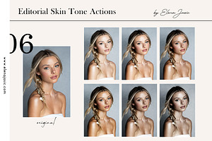 Editorial Skin Tone Photoshop Action, a Preset Add-On by elenajasic.com