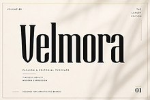 Velmora – Elegant Display Serif Font