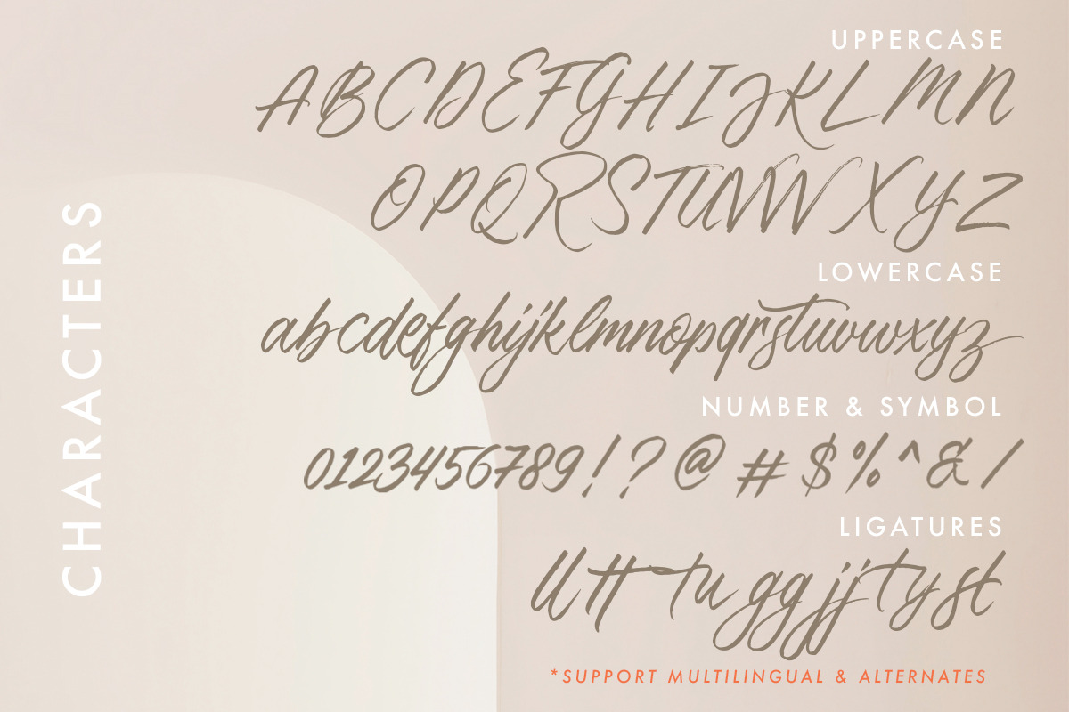 Thousand Brights - Script Font, a Script Font by Letterhend Studio (Photo 8 of 9)