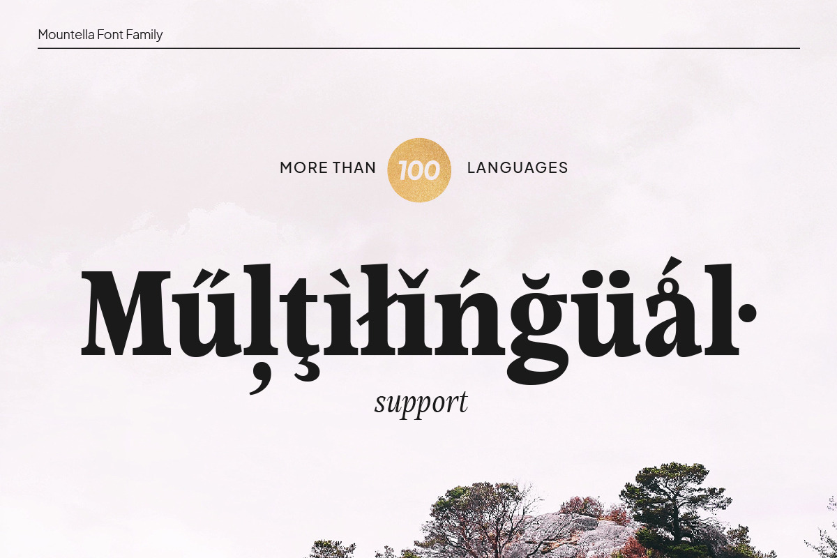 Mountella - 18 Serif Font Family, a Serif Font by Kereatype (Photo 6 of 15)