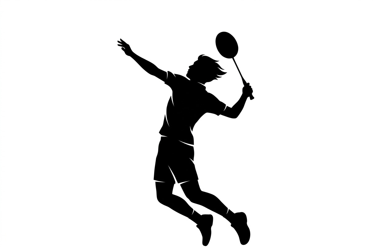 60 Badminton Player Smash Silhouette, a Person Illustration by Amazin_art (Photo 32 of 37)