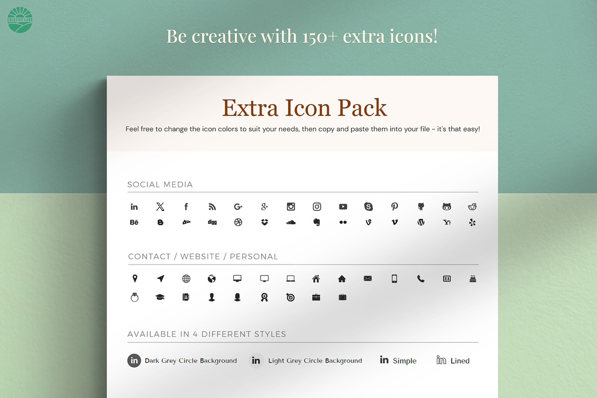 Resume/CV - The Standley, a Resume Template by CreativeLandStudio (Photo 6 of 10)