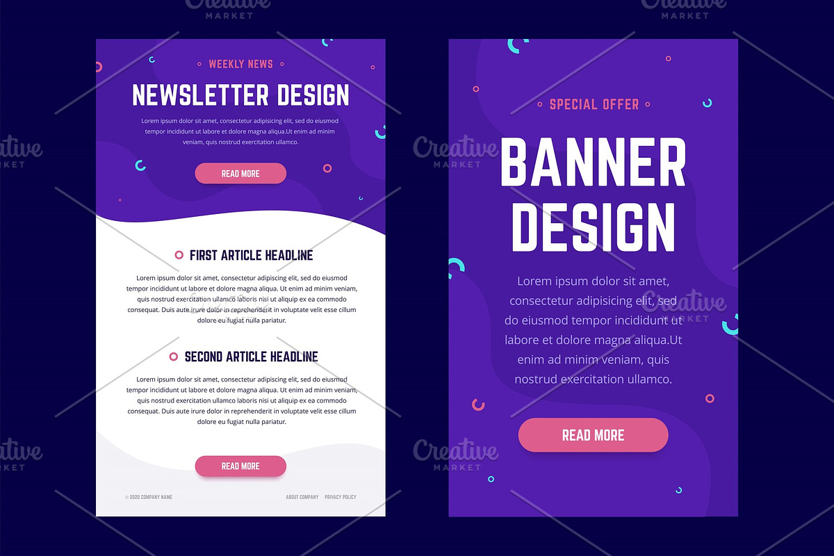 Email design template, an Email Template by zaniman