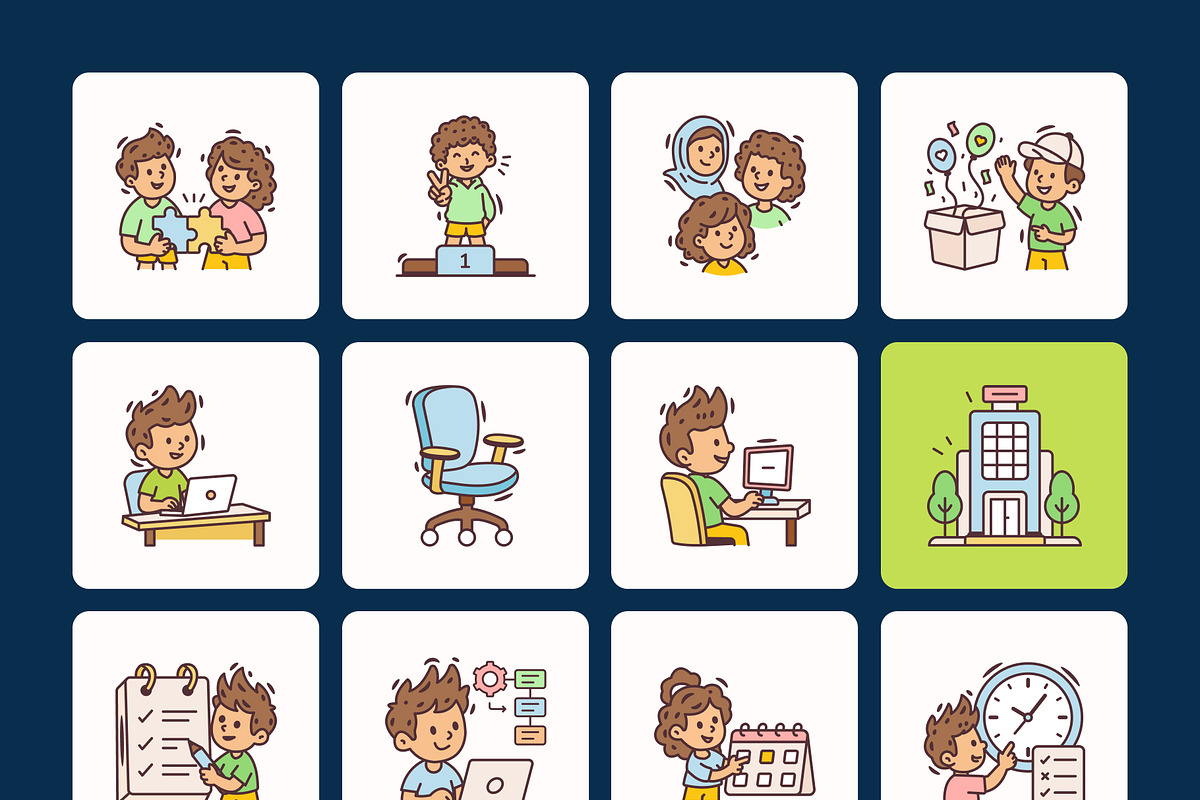 300 Business Flat Icons, an Emoji Icon by Prosymbols (Photo 12 of 15)