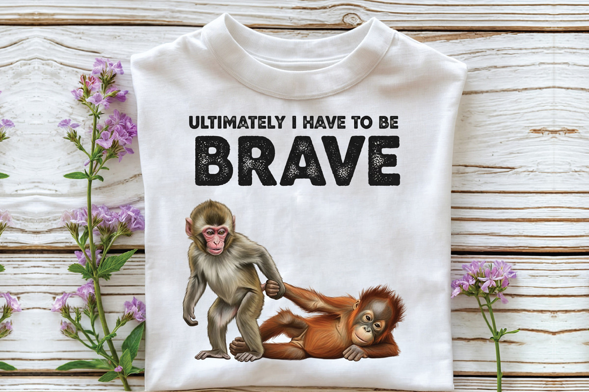 Baby Monkey Punch PNG, an Illustration by CraftArtStudio (Photo 3 of 4)
