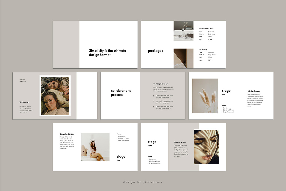 KARA - Media Kit Keynote Template, a Presentation Template by PixaSquare