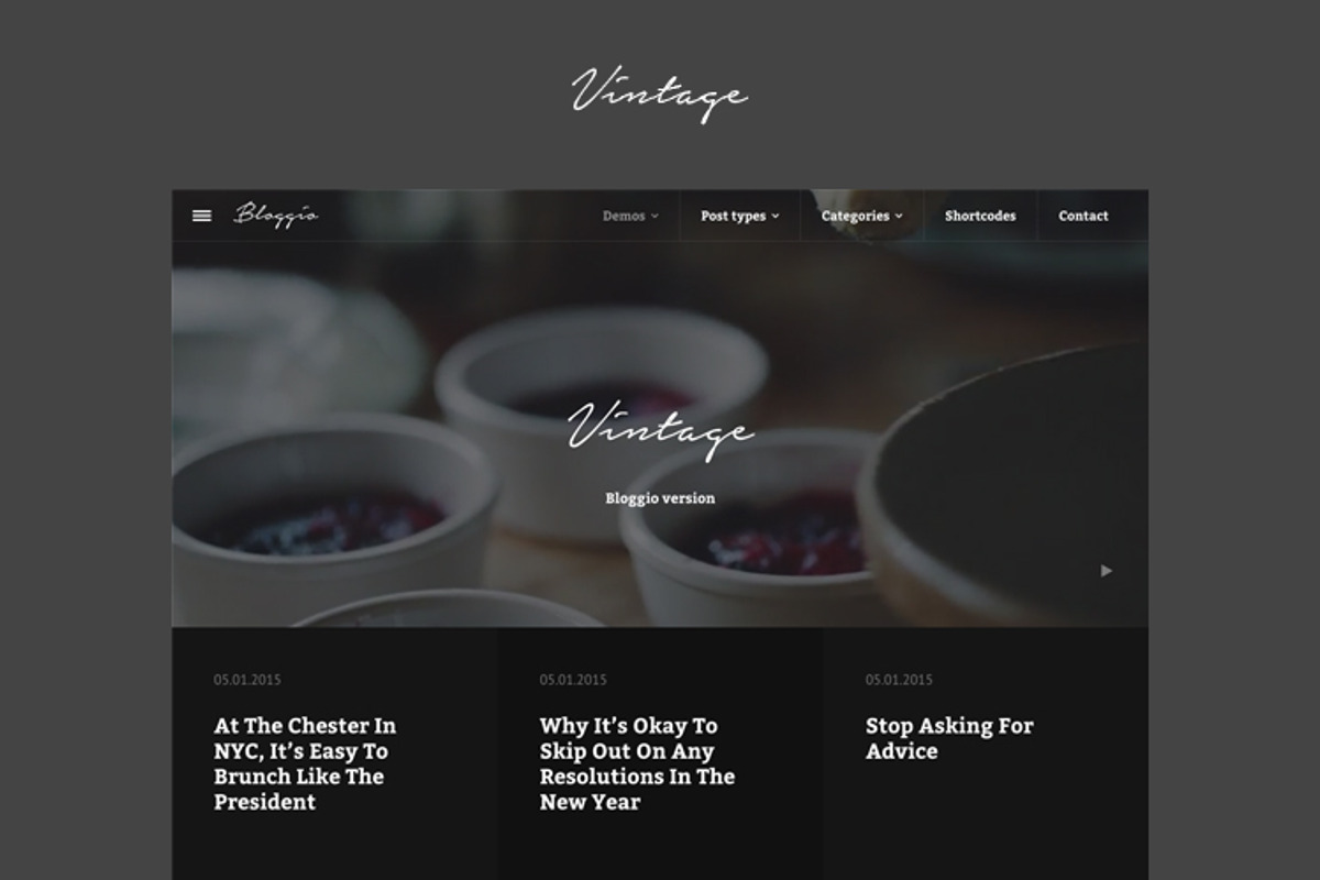 BLOGGIO-Blogger and writer WP theme, a WordPress Template by WonsterLab (Photo 4 of 5)