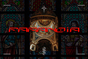 ACID GRAPHICS FONT PARANOIA TYPEFACE, a Blackletter Font by ASDF Graphics (Thumbnail 1 of 3)
