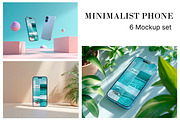 Minimalist Smartphone Mockup Kit, an iPhone Mockup by oxy_gen (Thumbnail 1 of 7)