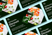 50% gift voucher social media banner, a Social Media Template by As Studio (Thumbnail 2 of 3)