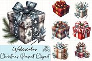 Christmas Present Clipart, an Illustration by CrexoraLab (Thumbnail 1 of 5)