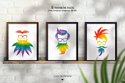 RAINBOW CANNABIS, a Decorative Illustration by Elena_Sedova (Thumbnail 2 of 12)