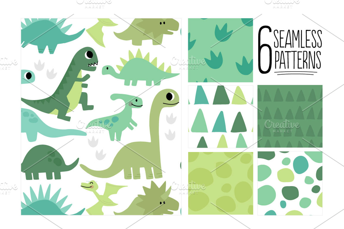 Darling Dinos - Illustration Set, an Animal Illustration by Illustrations by Jessie (Photo 3 of 5)