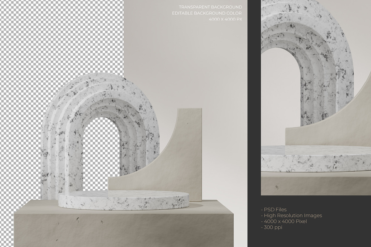 5 Podium with Transparent Background, a Background Graphic by faustudio (Photo 7 of 7)