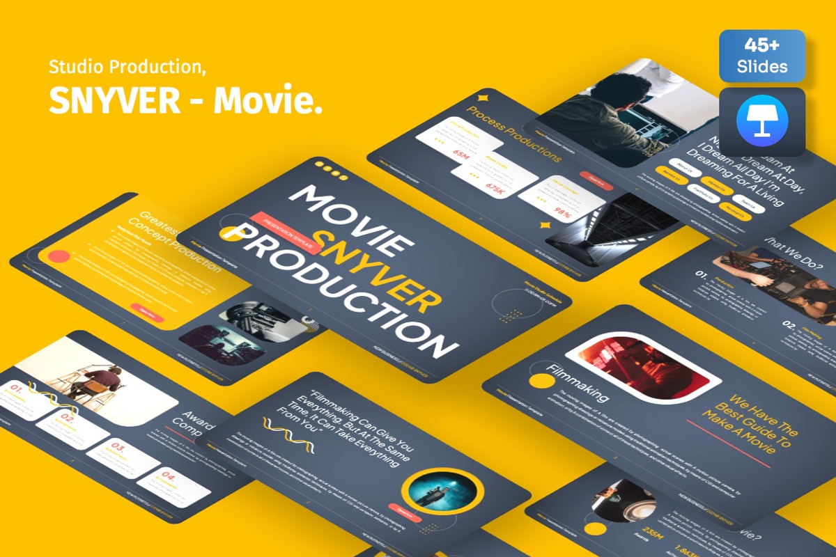 Snyver - Movie Production Keynote, a Presentation Template by Dhabee (Photo 1 of 7)