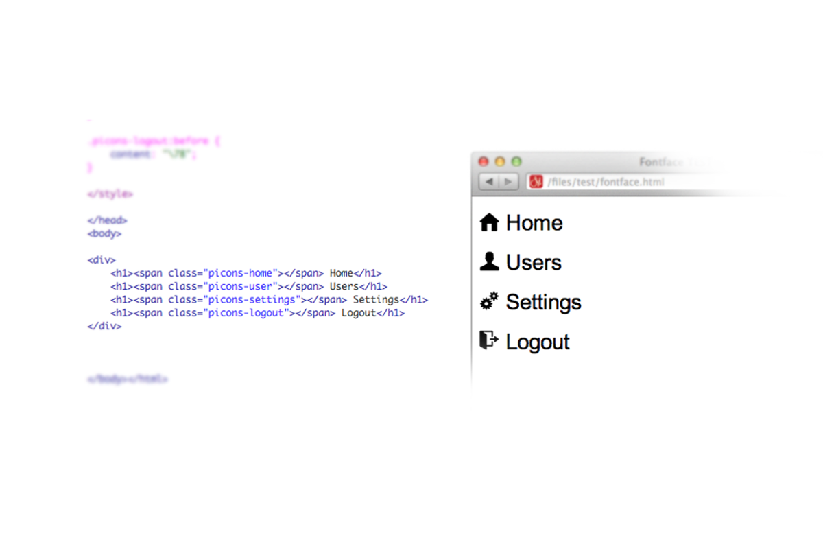 Picons Font preview 3