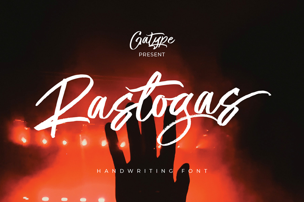 Rastogas, a Handwritten Font by Gatype (Photo 1 of 7)