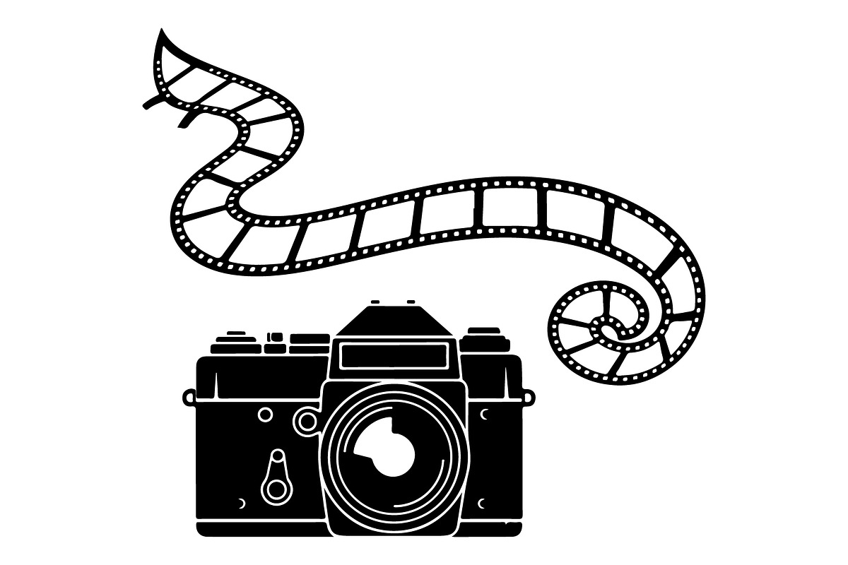 Vintage Camera Film Silhouette, an Object Illustration by yasushie (Photo 29 of 31)