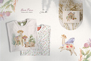 Llama Farm Watercolor Clipart, an Animal Illustration by Julia M. Watercolor (Thumbnail 10 of 14)