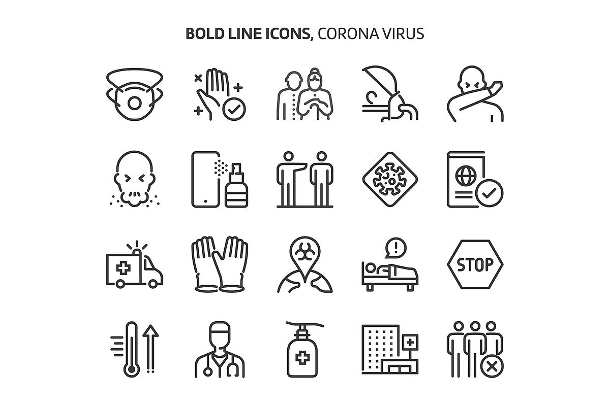 Bold Line Icons, an Outline Icon by Howcolour (Photo 10 of 151)