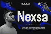 Nexsa – A Futuristic Logo Font, a Sans Serif Font by overlaytemplates (Thumbnail 1 of 5)