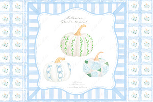 Blue Fall Pumpkins hydrangea, a Graphic by LABFcreations