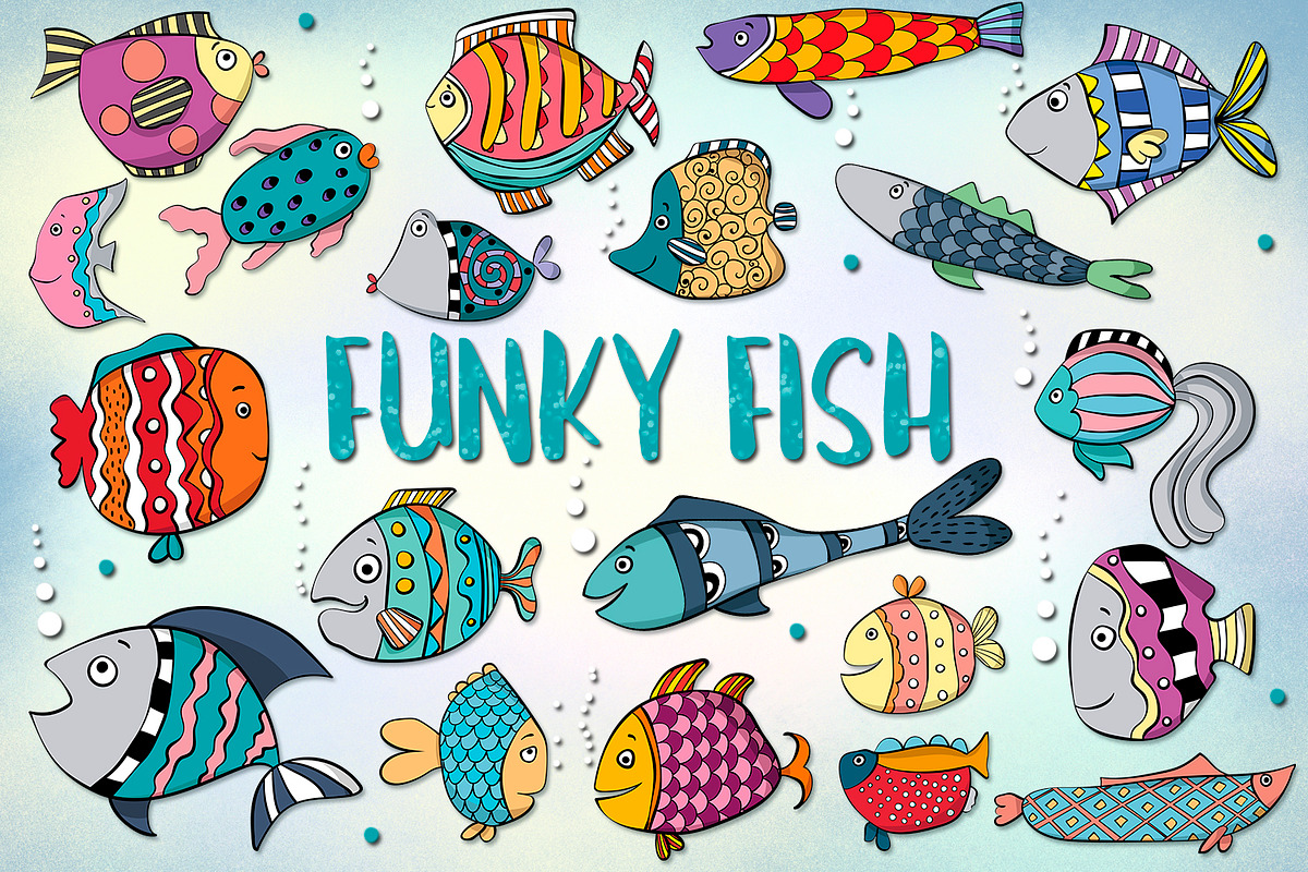 Funky Fish, an Illustration by clipick (Photo 1 of 5)