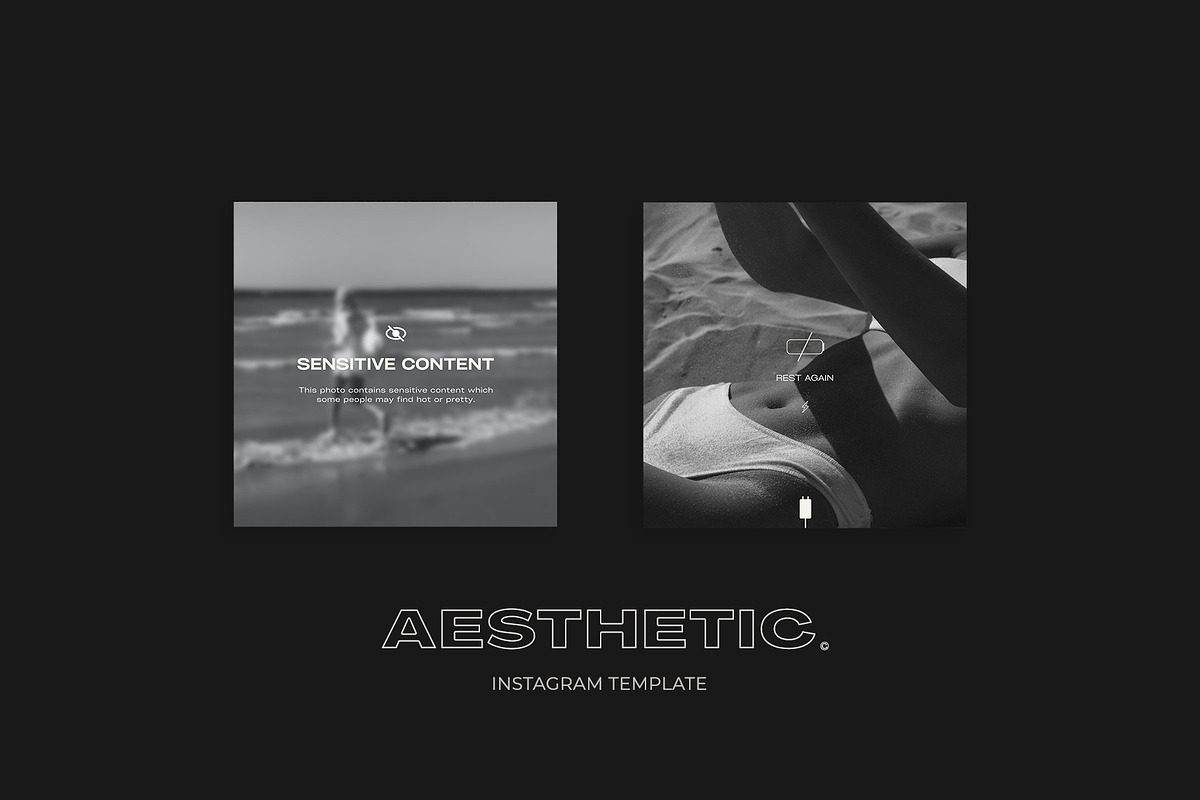 Aesthetic Instagram Templates VIII, a Social Media Template by Instprofi | Studio Estimo (Photo 4 of 8)