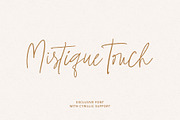 Mistique Touch Latin & Cyrillic, a Handwritten Font by supfonts (Thumbnail 1 of 11)