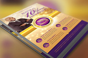 Clergy Anniversary Flyer Template, a Flyer Template by Godserv Designs (Thumbnail 1 of 5)
