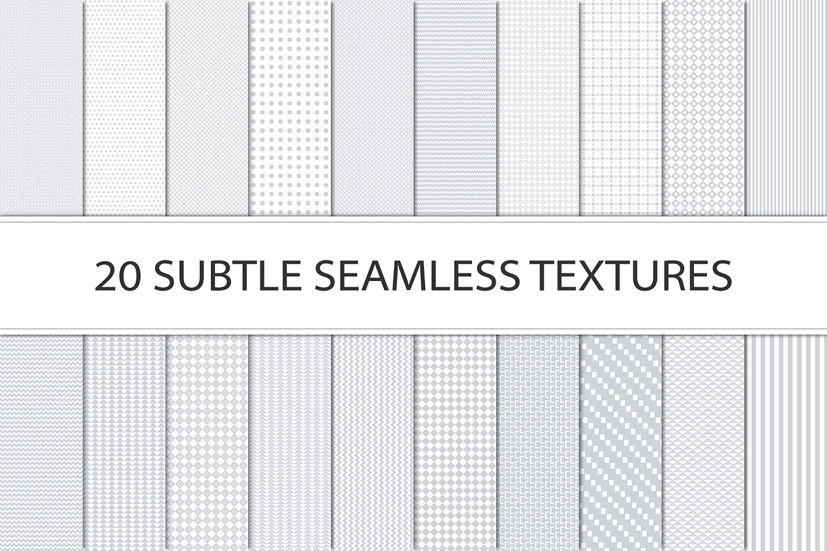 20 Subtle Seamless Textures, a Texture Graphic by Vodoleyka (Photo 1 of 7)