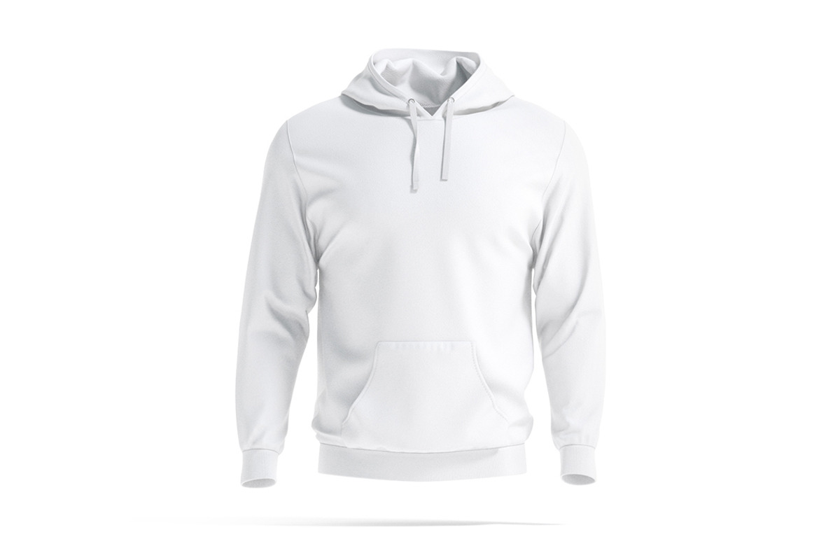 White Sports Hoodie 3D Model, an Object 3D Model by rebrandy (Photo 1 of 9)
