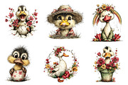 Whimsical Easter Duck Clipart, an Illustration by Dream Creation (Thumbnail 6 of 7)