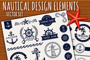 Sea and nautical design elements., a Templates & Theme by JuliaMalinovskaya (Thumbnail 1 of 3)