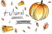Autumn watercolor essentials, an Illustration by Alena Ermakova (Thumbnail 1 of 4)
