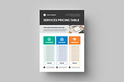 Pricing Table Flyer | Canva & INDD, a Flyer Template by Leaflove (Thumbnail 4 of 8)