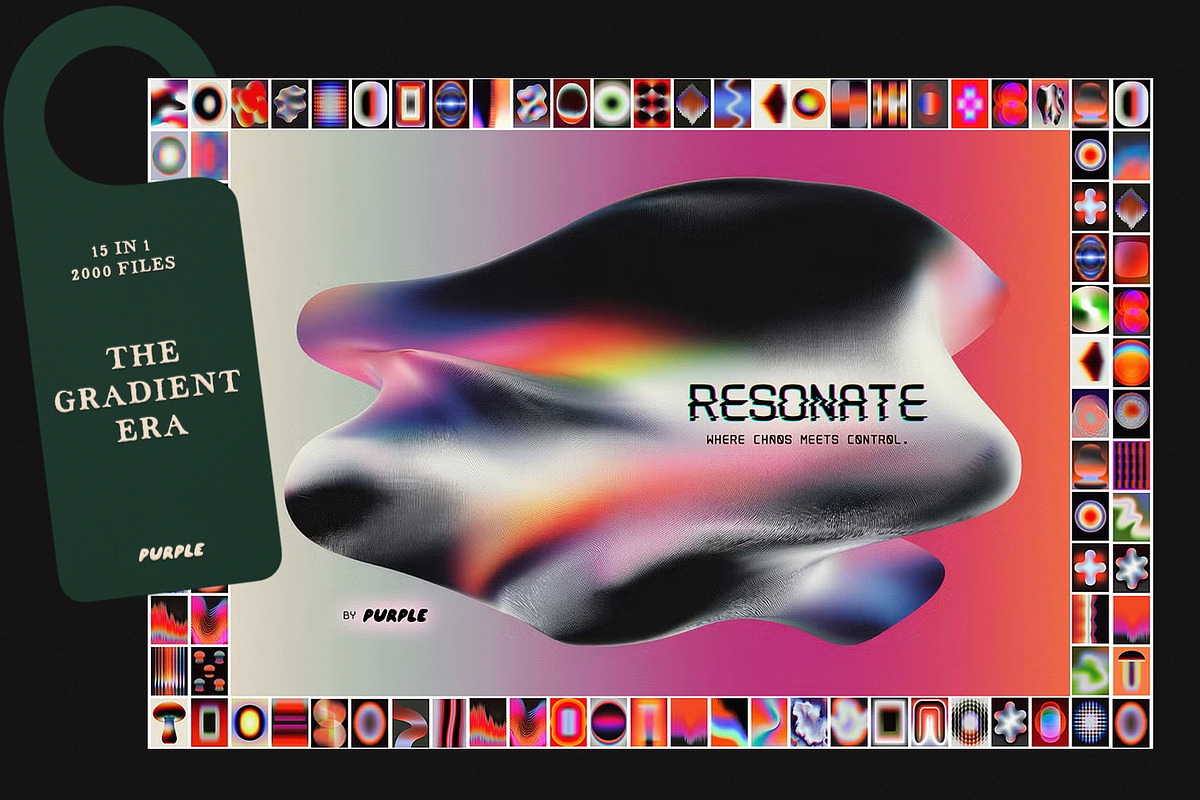 15 in 1: THE GRADIENT ERA, a Background Graphic by Purple (Photo 10 of 16)