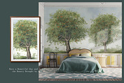 Mixed hand-painted art mural series, a Wallpaper Graphic by Muzi pear studio (Thumbnail 6 of 10)