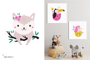 Cute Woodland Animals Vector Set, an Animal Illustration by danceyourlife (Thumbnail 11 of 15)