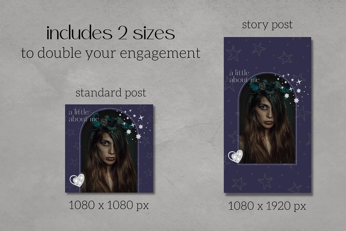 Spiritual Instagram Post Templates, a Social Media Template by Made by Melody (Photo 3 of 6)