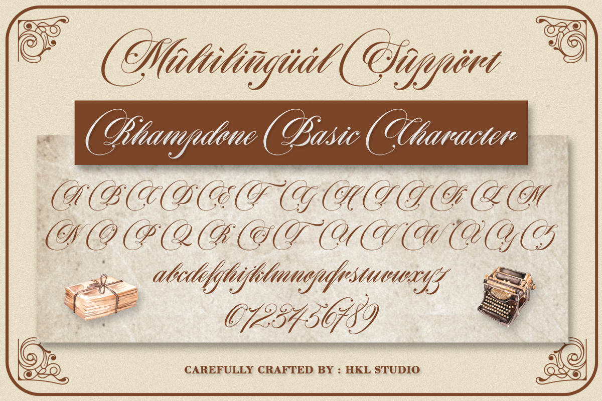 Rhampdone, a Script Font by HKL Studio (Photo 3 of 9)