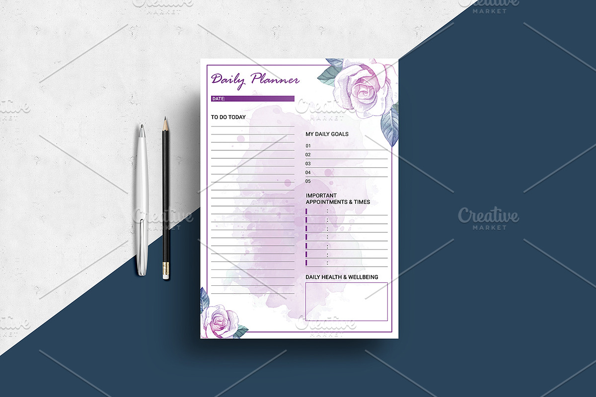Daily , Weekly, Monthly Planner V13, a Stationery Template by Template Shop (Photo 2 of 6)